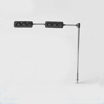 Двойной светодиодный светофор г-образной формы Bent Double Horizontal Tyrant